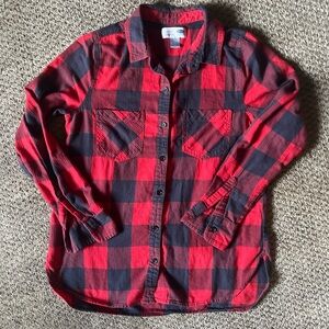 Old Navy Red and Black Flannel